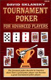 Capa de Tournament Poker for Advanced Players